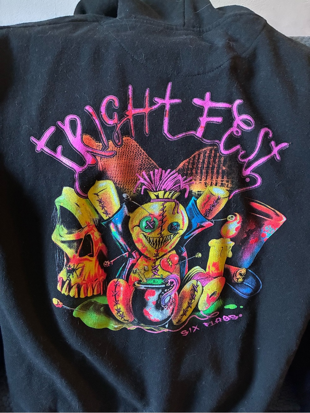 Freight Fest Six Flags Hoodie Edition.